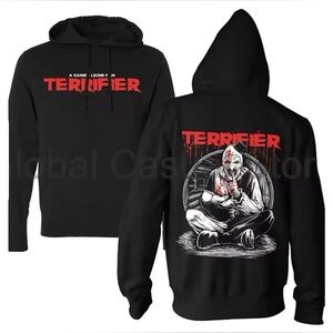 Terrifier Merch Hoodie Horror Movie Christmas Cosplay Long Sleeve. NEW!!